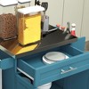 HOMCOM Rolling Kitchen Island Utility Trolley, Storage Cart on Wheels With Drawer - 4 of 4