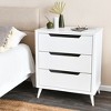 Yume Mid Century Modern Solid Wood Dresser Chest of 3 Drawers - 3 of 4