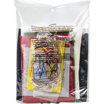 Santa's Choir Practice Felt Stocking Embroidery Kit, 18"