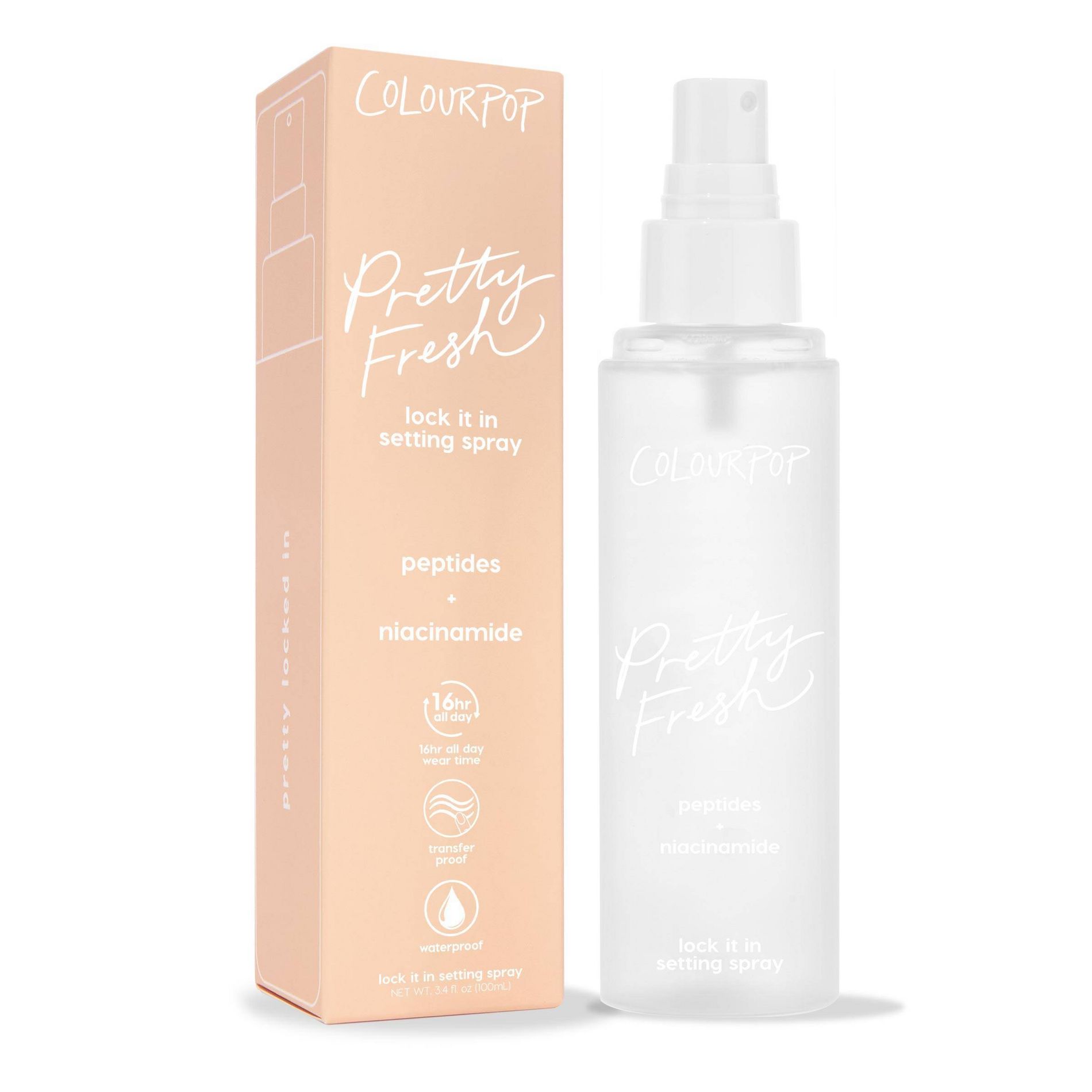 ColourPop Pretty Fresh Setting Mist - Lock It In - 3.55 fl oz: Makeup Setter Spray for All Skin Types