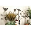 14"x48" Wood 8 Hanger Wall Hook Cream - Olivia & May: Farmhouse Style, Metal Bird Accents, Indoor Use, Keyhole Hanging - image 2 of 4