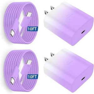 MAGIC JOHN 45W Samsung Super Fast Phone Charger 10FT  Type C Charging Cable for Samsung Galaxy S25  S24 Ultra/S25/S24/S23/S22 - 1 of 1