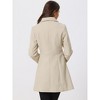 INSPIRE CHIC Women's Winter Classic Single Breasted Outwear Overcoat with Pockets - 4 of 4