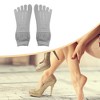 Unique Bargains Invisible Five Fingers Socks Hollow Out Breathable Soft Fashion No Show Socks for Women 3 Pairs - 2 of 4