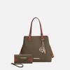 MKF Collection Kearny Vegan Leather Women’s Tote Bag with Wallet by Mia K- 2 pieces - 2 of 4