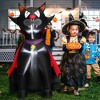 Costway 4.7 FT Halloween Inflatable Vampire Black Cat with Red Cloak Blow-up Decoration - 2 of 4