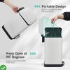 3.2 Gal/12L Trash Can Rectangular Stainless Steel Trash Can w/Recycling Bin Fingerprint-Resistant - 4 of 4