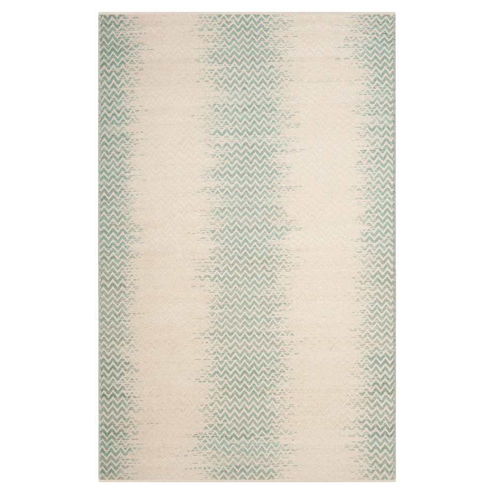 Light Green/Ivory Abstract Loomed Area Rug - (4'X6') - Safavieh