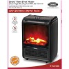 Optimus 1,200-Watt-Max Mini Electric Flame-Effect Fireplace Heater, H-9300 - 2 of 4