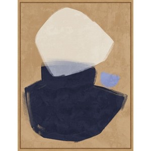 Amanti Art Balanced Navy by Urban Road Canvas Wall Art Print Framed 18 x 24-in. - 1 of 4