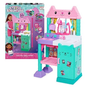 Gabby’s Dollhouse, Cakey Kitchen Set for Kids with Play Kitchen Accessories, Play Food, Sounds, Music and Kids Toys for Girls and Boys Ages 3 and Up - 1 of 4
