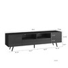Bella Depot 69.3''W Modern TV Stand with Storage Cabinet Drawers - 3 of 4