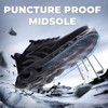 Furuian Steel Toe Sneakers Puncture Proof Work Lightweight Indestructible Safety Shoes Comfortable Black - 3 of 4