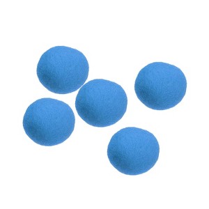 Unique Bargains Home Handcrafts Project DIY Wool Felt Balls Beads 5 Pcs - 1 of 3