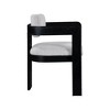 Meridian Furniture,Sacha Linen Textured Fabric Dining Chair, Set of 2 - 4 of 4