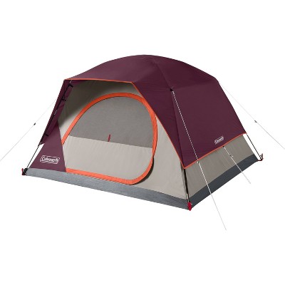 Coleman Skydome 4 Person Blackberry Tent - Maroon