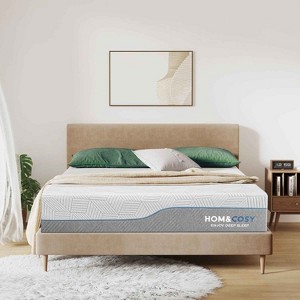 Dyonery Extra Firm Mattress Short Queen RV Mattress Size 12 Inch with Ice Silk Cover,Extra Firm Bamboo Bed-Mattress for Back Pain, CertiPUR-US, in USA - 1 of 4