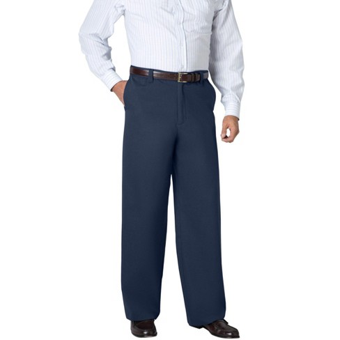 Kingsize Men's Big & Tall Wrinkle-free Pants With Expandable Waist ...