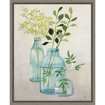 Amanti Art Woodland Greenery II by Julia Purinton Canvas Wall Art Print Framed 16 x 20-in.