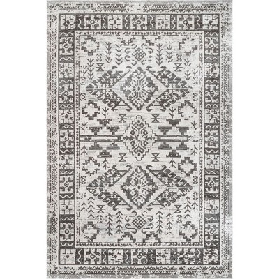 Nuloom Serena Pet Friendly Machine Washable Distressed Traditional Area Rug