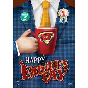 Briarwood Lane Mother's & Father's Day Garden Flag 12x18 For Outdoor Super Dad Father's Day For Mother's & Father's Day Garden Flag Flags For Outside - 1 of 4