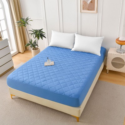 NicBex Waterproof Mattress Pad,Diamond Grid Ultrasonic Mattress Protector with Brushed Fabric and Cotton Filling,Machine Washable