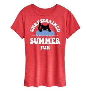 Women's - Instant Message - Unrestrained Summer Fun Short Sleeve Graphic T-Shirt - 1 of 4