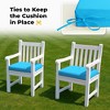 Peace Nest Solid Outdoor Patio Seat Cushion Set of 4 - 4 of 4