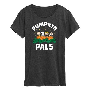 Women's - Peanuts - Pumpkin Pals Short Sleeve Graphic T-Shirt - 1 of 4