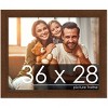 PosterPalooza | Simple Brown Picture Frame - UV Acrylic, Backing Board, Hanging Hardware Included - 2 of 4