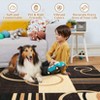 rea Rug Machine Washable Rug Non Slip Non Shedding Indoor Carpet Modern Geometric Circles Design Low Pile Foldable Rug for Bedroom Living Room - 4 of 4