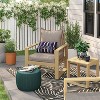 26"x25" Woven Outdoor Deep Seat Back Cushion - Threshold™ - 2 of 4