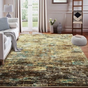 Hallway Runner Rug, Washable Soft Abstract Area Rug, Low-Pile Non-Slip Indoor Floor Mat for Bedroom, Living Room, Kitchen - 1 of 4