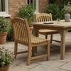 Covers&All Solano 23.9 in W Dining Side Chair, Solid Teak Wood Frame, Weather-Resistant, 25.8 x 23.9 x 35 - 3 of 4