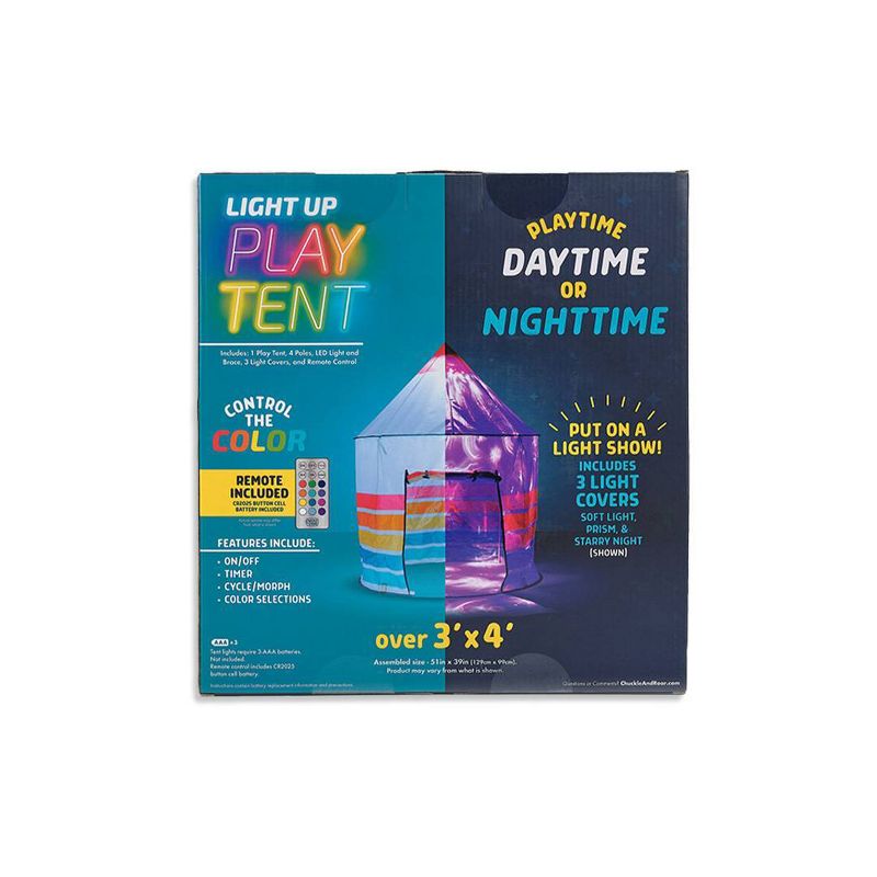 Chuckle &#38; Roar LED Light Up Play Tent, 4 of 10