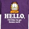 Men's - Garfield - Hello Go Home Now Short Sleeve Graphic T-Shirt - 2 of 4