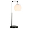 Hudson and Canal 27" Tall Arc Table Lamp with Glass Shade - 4 of 4