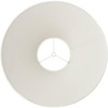 Springcrest Collection 6" Top x 17" Bottom x 10" High x 11 1/2" Slant Lamp Shade Replacement Large White Chimney Country Linen Spider Harp Finial - 4 of 4