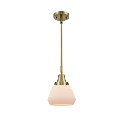 Fulton - 1 Light Stem Hung Mini Pendant In Industrial Style-10.13 Inches Tall and 7 Inches Wide