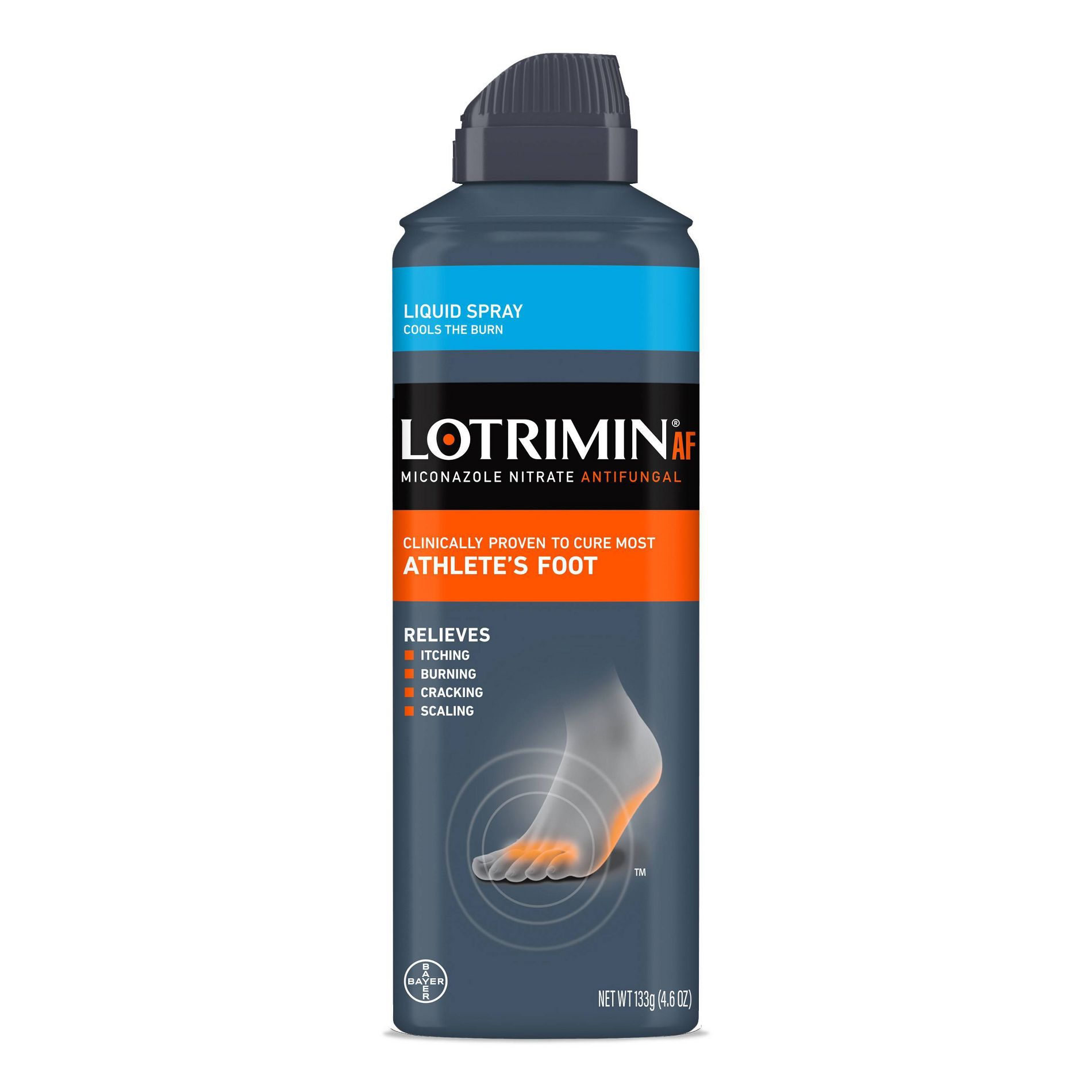 Lotrimin Antifungal Athlete's Foot Liquid Spray with 2% Miconazole Nitrate - 4.6oz
