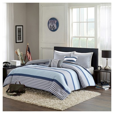 Blain Comforter Set (Twin/Twin Extra Long) 4pc - Blue