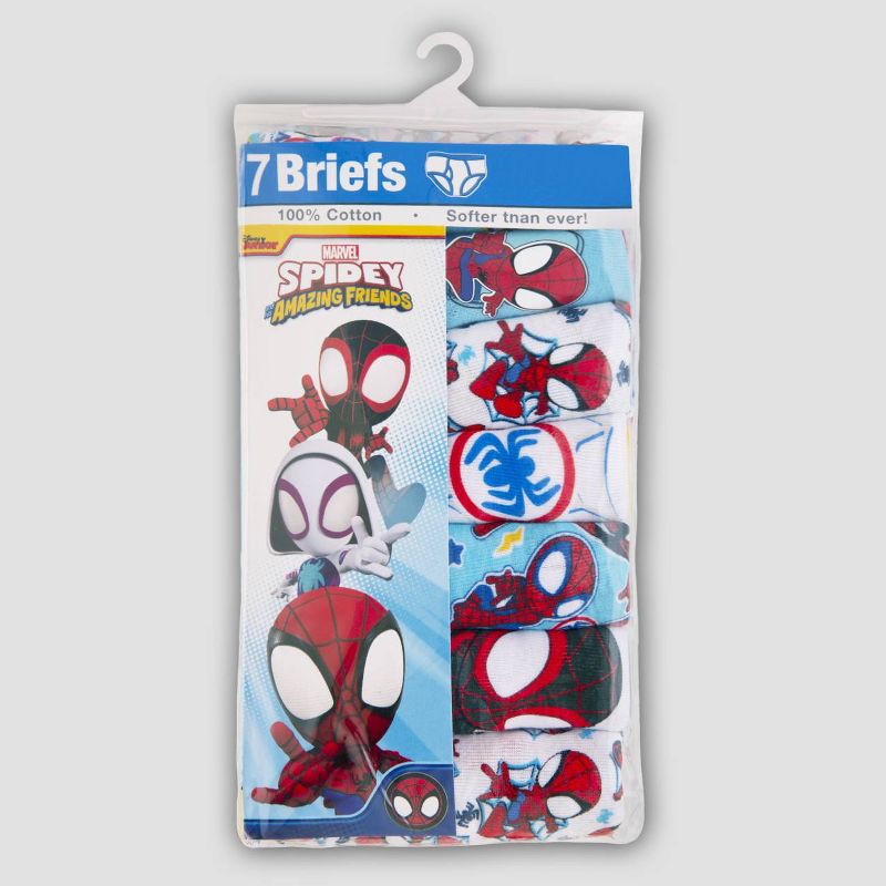 Toddler Boys' Marvel Spider-Man 7pk Underwear, 3 of 7