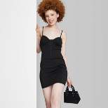 Women's Sleeveless Corset Mini Knit Bodycon Dress - Wild Fable™