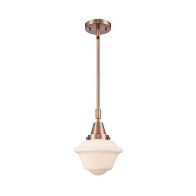 Oxford - 1 Light Stem Hung Mini Pendant In Traditional Style-9.13 Inches Tall and 7.5 Inches Wide