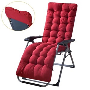 67x22in Chaise Lounger Cushion Recliner Rocking Chair Sofa Mat Deck Chair Cushion - 1 of 4