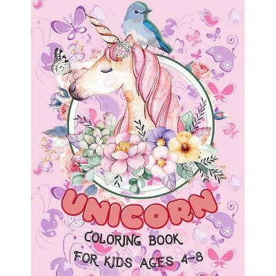 Unicorn, Mermaid and Princess Coloring Book - by  Patriche (Paperback)