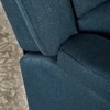 Upholstered Glider Recliner with Swivel Function and Plush Cushioning - 3 of 4