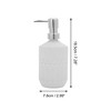 Unique Bargains Durable Round Bottom Bamboo Grain Soap Dispenser 13.53oz 1 Pc - 4 of 4