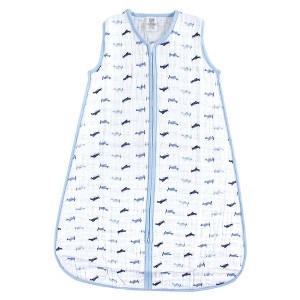 Luvable Friends Baby Boys Sleeveless Muslin Cotton Sleeping Bag, Sack, Blanket, Airplanes Muslin - 1 of 1