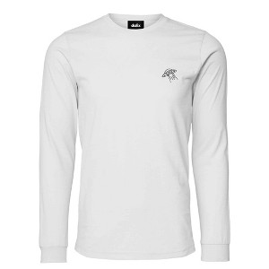 Dalix UFO Embroidered Cotton Classic Fit Long Sleeve Crewneck Tee Shirt Mens - 1 of 4